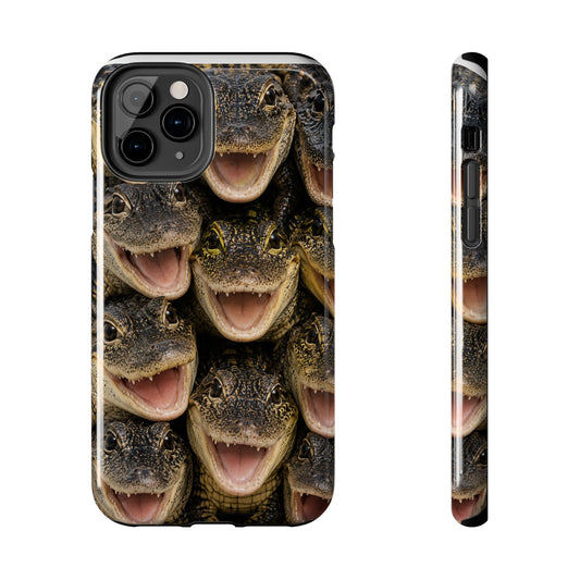 Alligator Smile Tough Phone Case — Funny Gator Print Protective Phone Cover