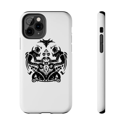 Viking Knotwork Tough Phone Case — Norse Warrior Tribal Design