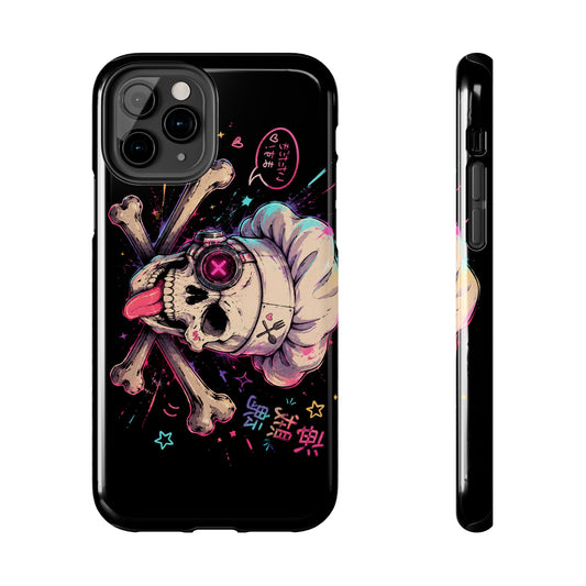 Skull & Crossbones Tough Phone Case — Neon Kawaii Punk Protection