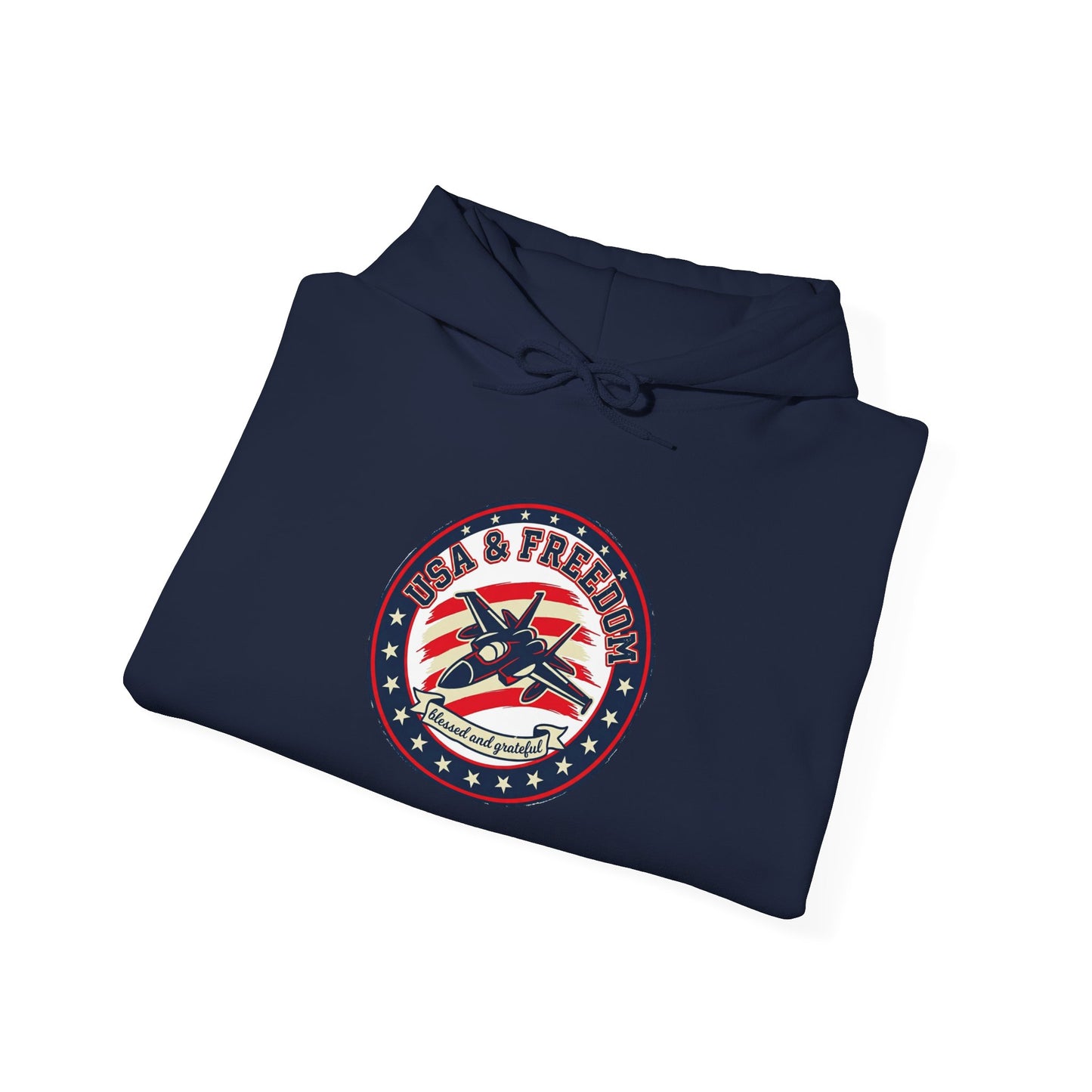 Faith & Freedom Patriotic Hoodie | vintage Americana, July 4th