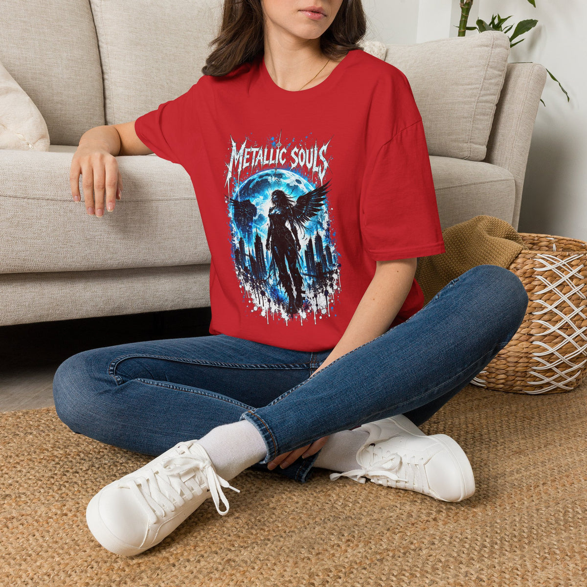 Mystical Blue Raven Forest T-Shirt