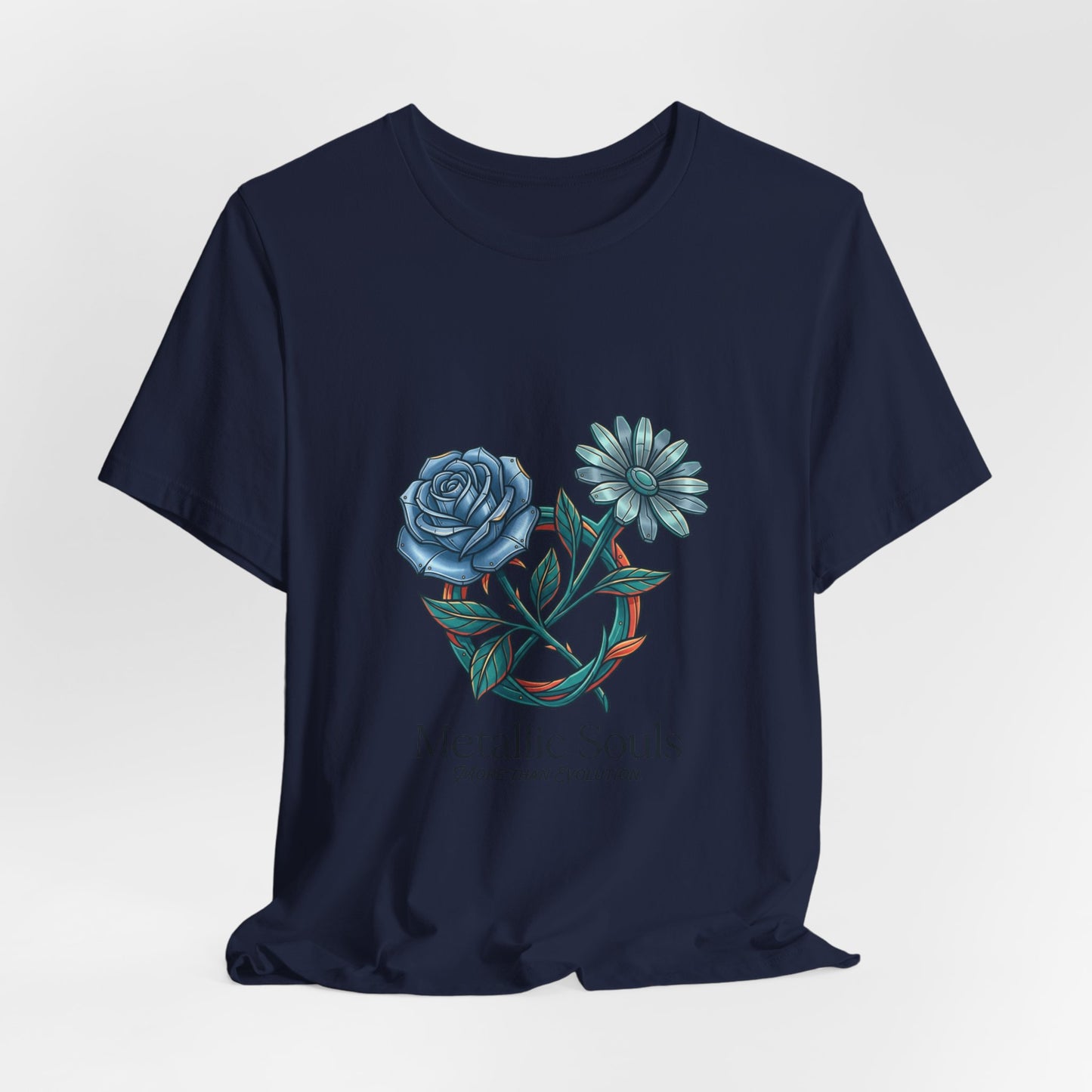 Birth Month Flower Tee | Botanical Watercolor Line Art, Personalized Name