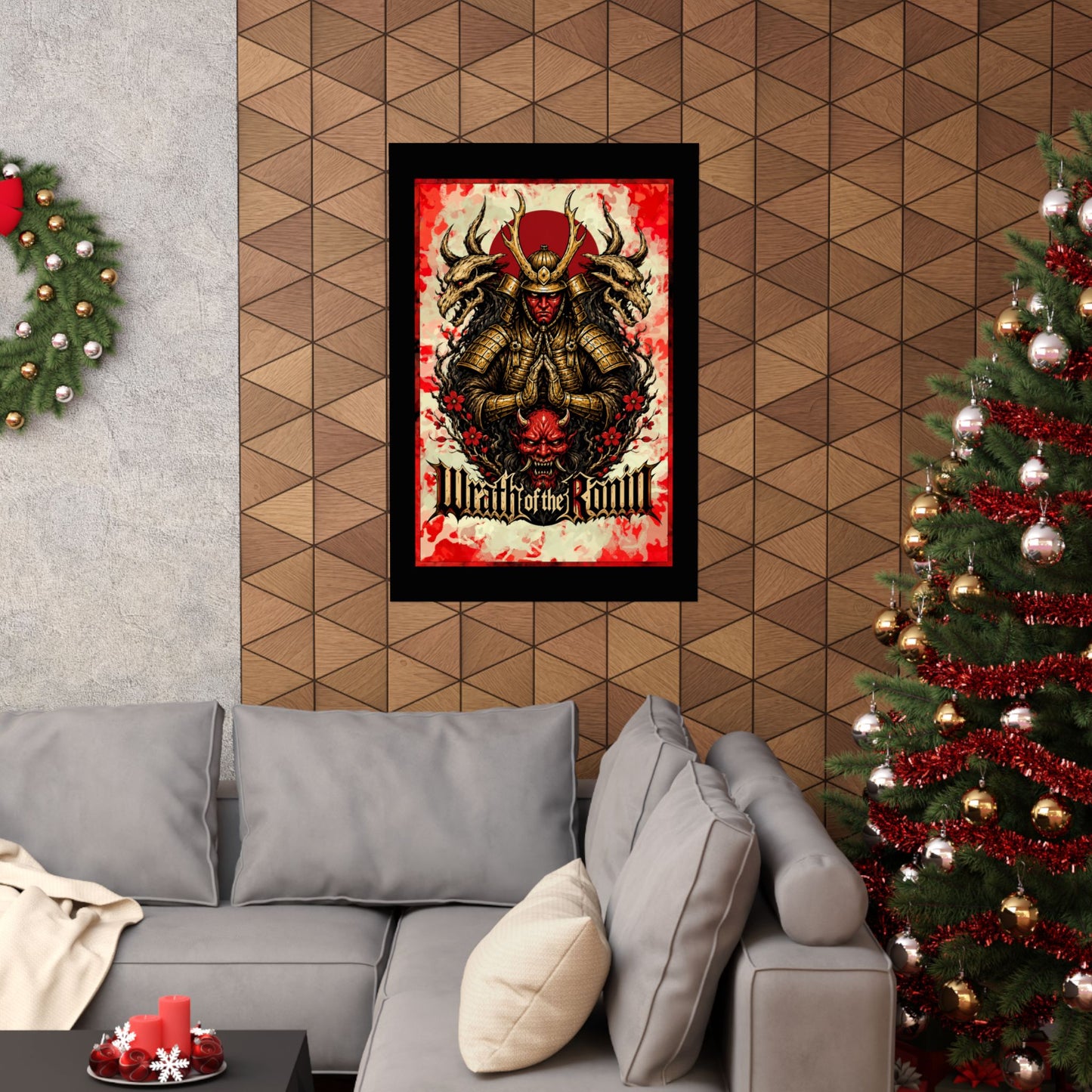 Samurai Wrath Poster — 'Wrath of the Ronin' Matte Vertical Art Print