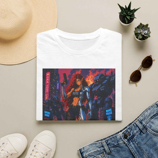Cyberpunk Warrior T‑Shirt — 'Metallic Soul' Futuristic Anime Graphic