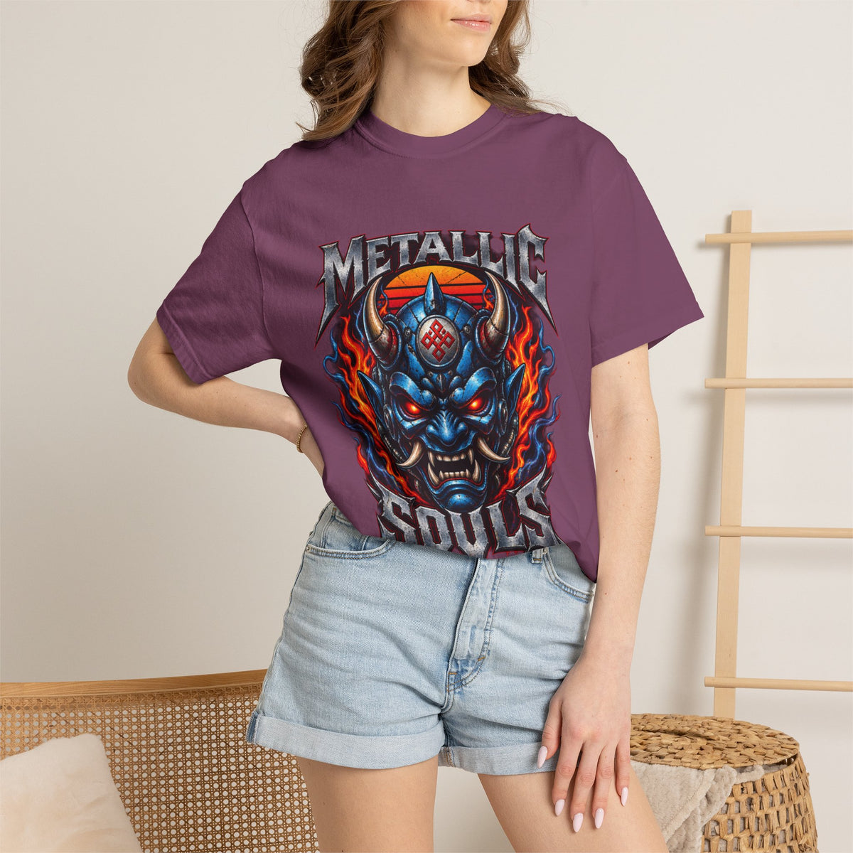 Metallic Souls Demon Skull T-Shirt