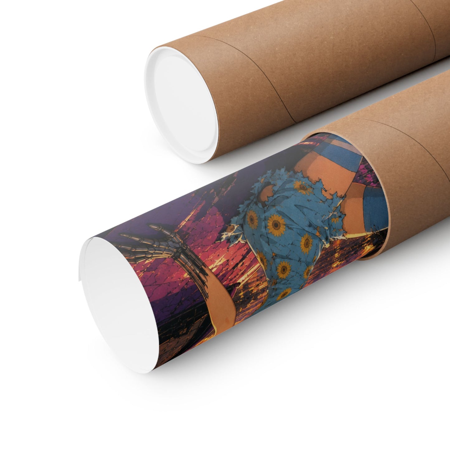 Metallic Souls Anime Poster — "Metallic Souls" Matte Vertical Art Print