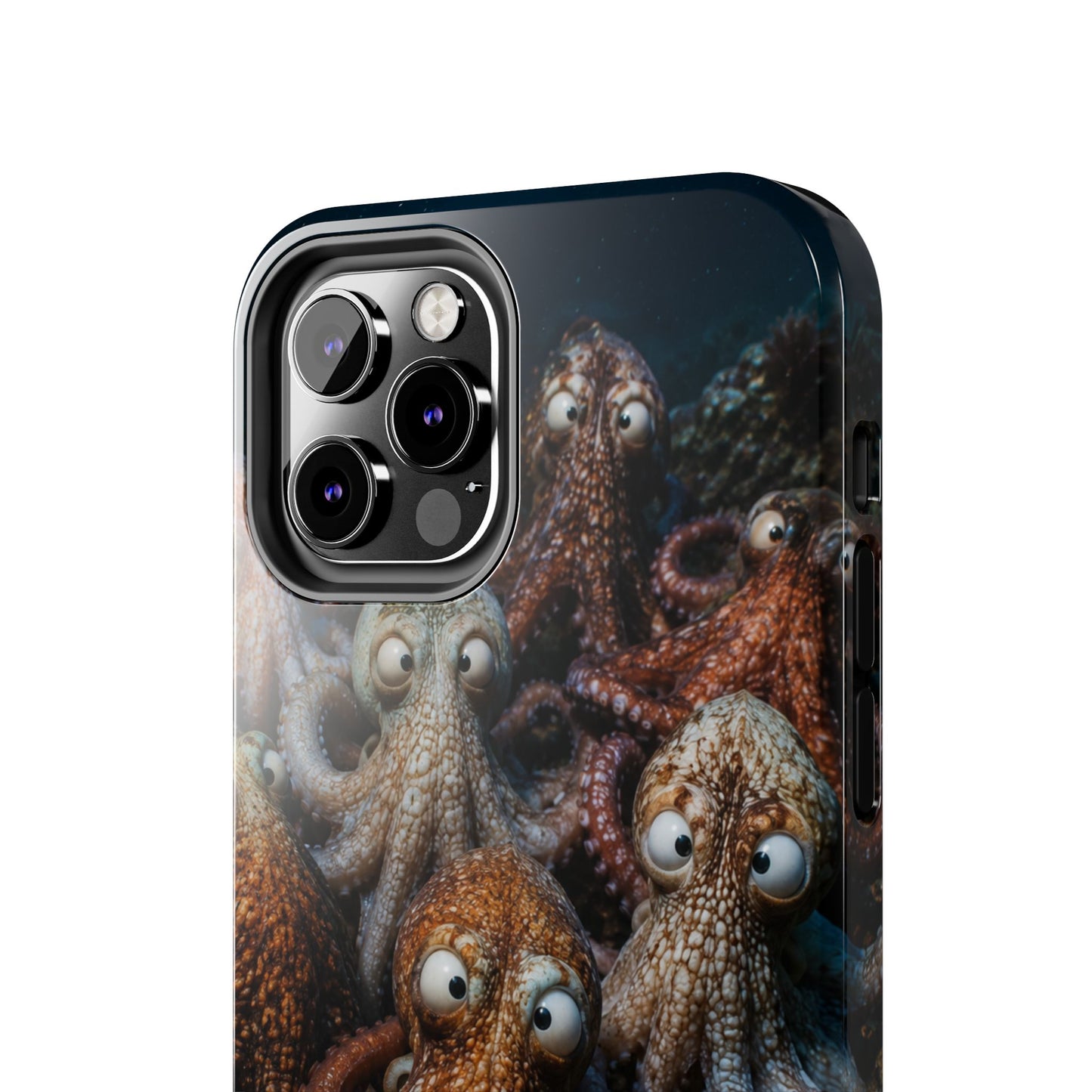 Octopus Cluster Tough Phone Case — Cute Underwater Sea Creature Protection