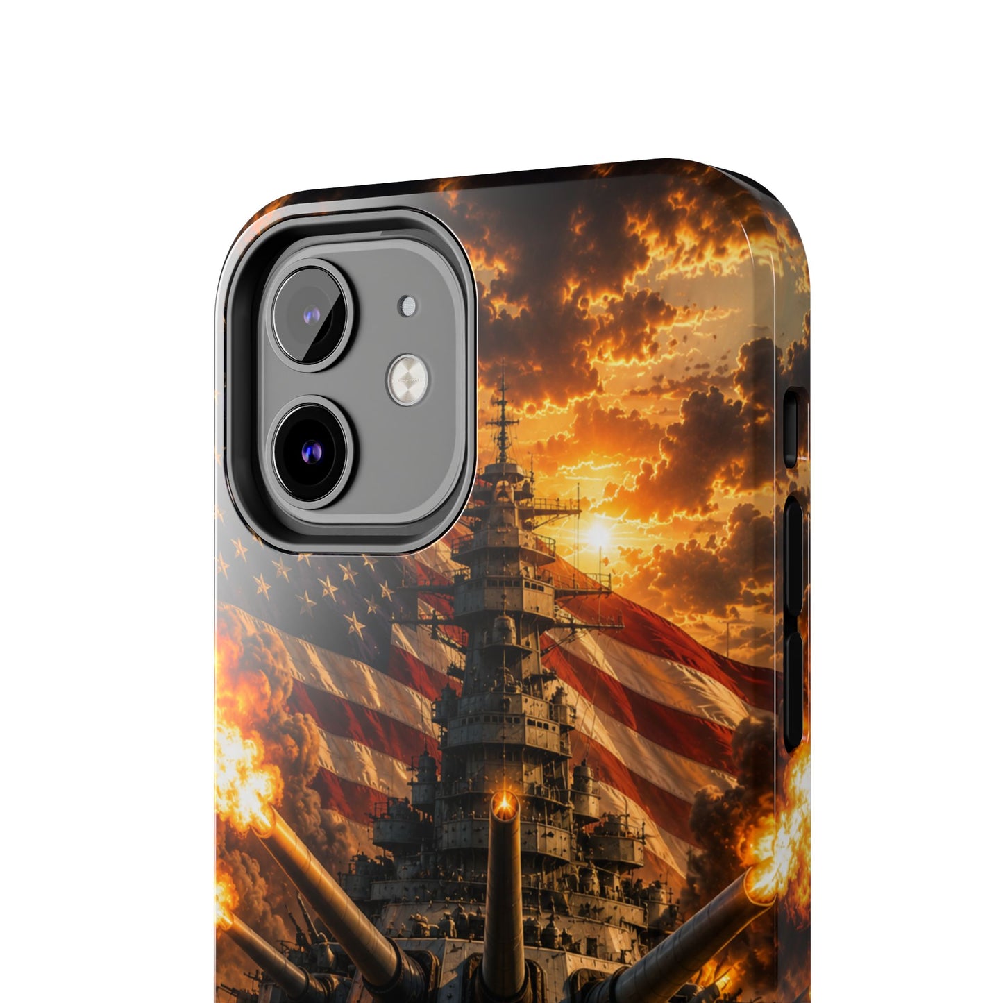Battleship Flag Phone Case – Tough Patriotic Military iPhone Cover
