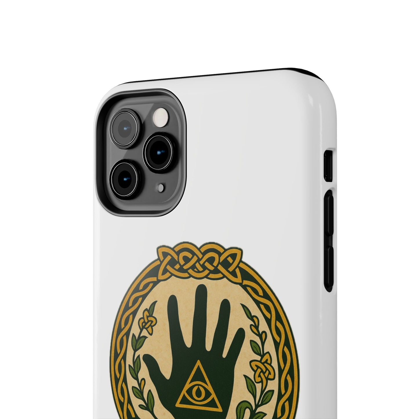 Celtic Eye of Providence Tough Phone Case — Protective Mythic Hand Design