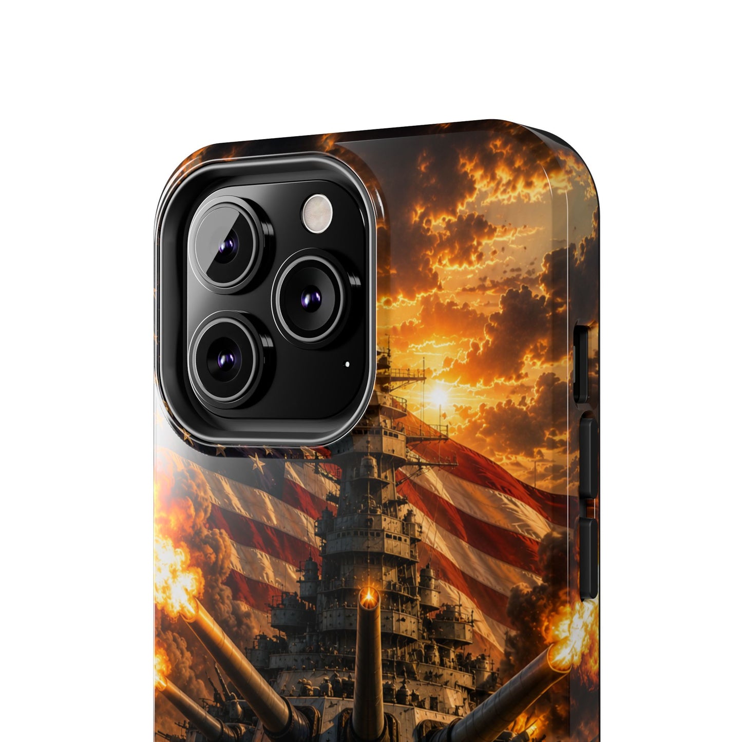 Battleship Flag Phone Case – Tough Patriotic Military iPhone Cover
