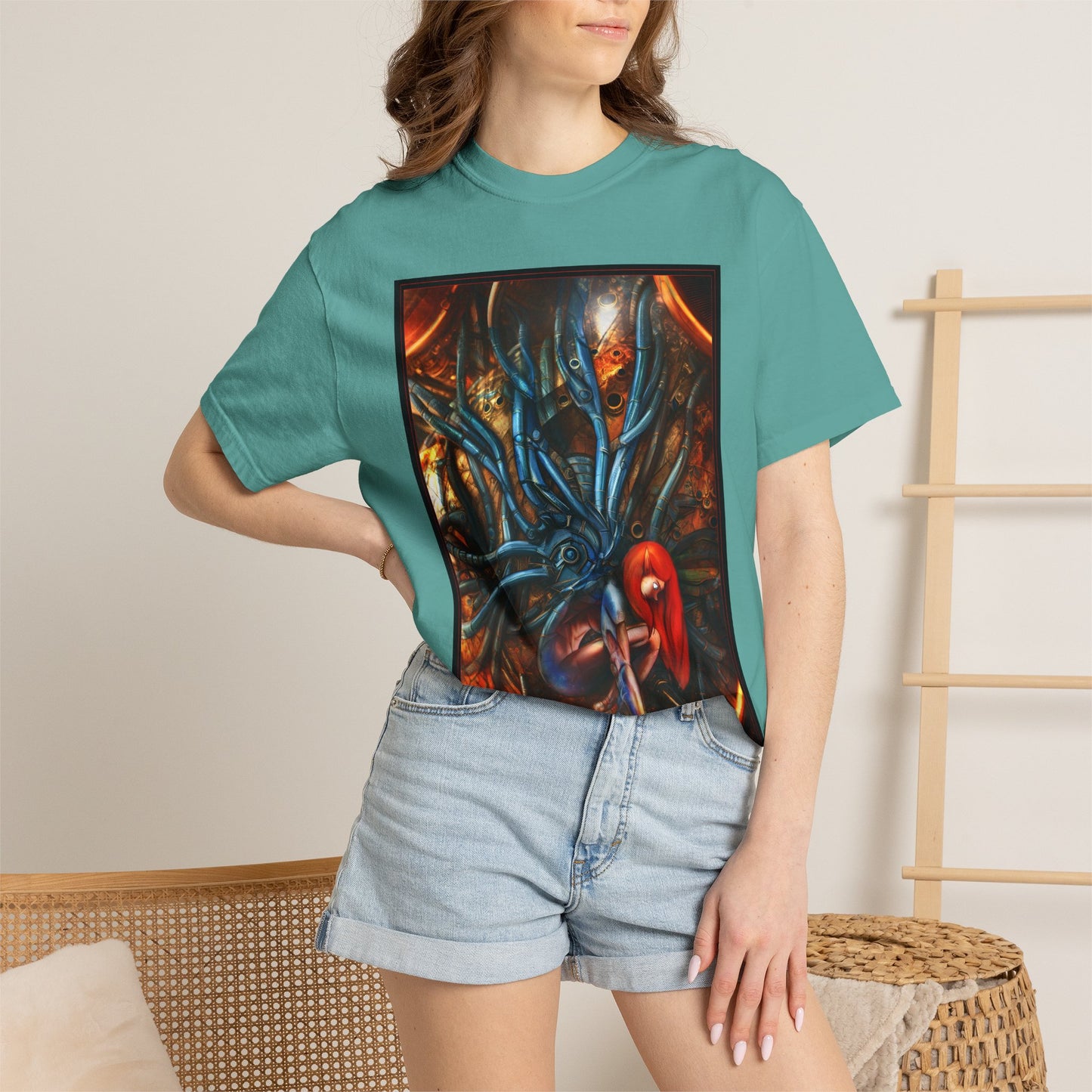 Horror Octopus Art T-Shirt — Surreal Cthulhu-Inspired Graphic Tee