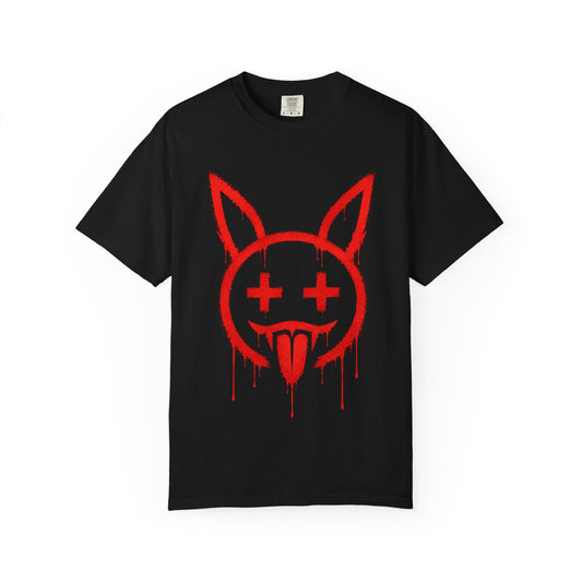 Metallic Souls Graffiti Bunny Heavyweight Streetwear T-Shirt