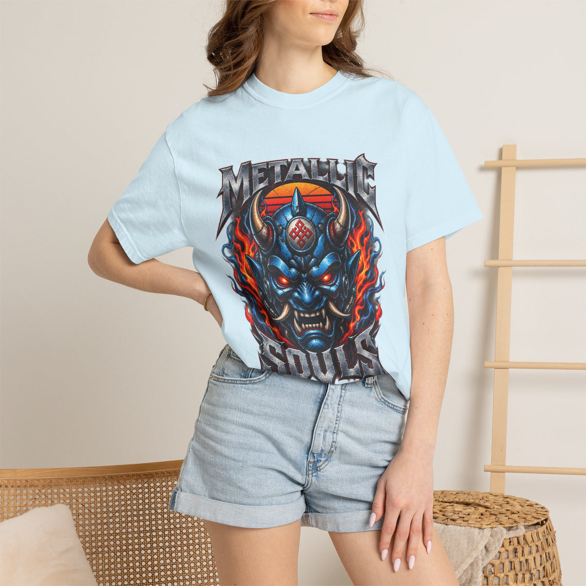 Metallic Souls Demon Skull T-Shirt