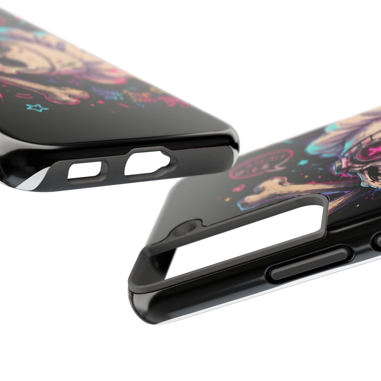 Skull & Crossbones Tough Phone Case — Neon Kawaii Punk Protection