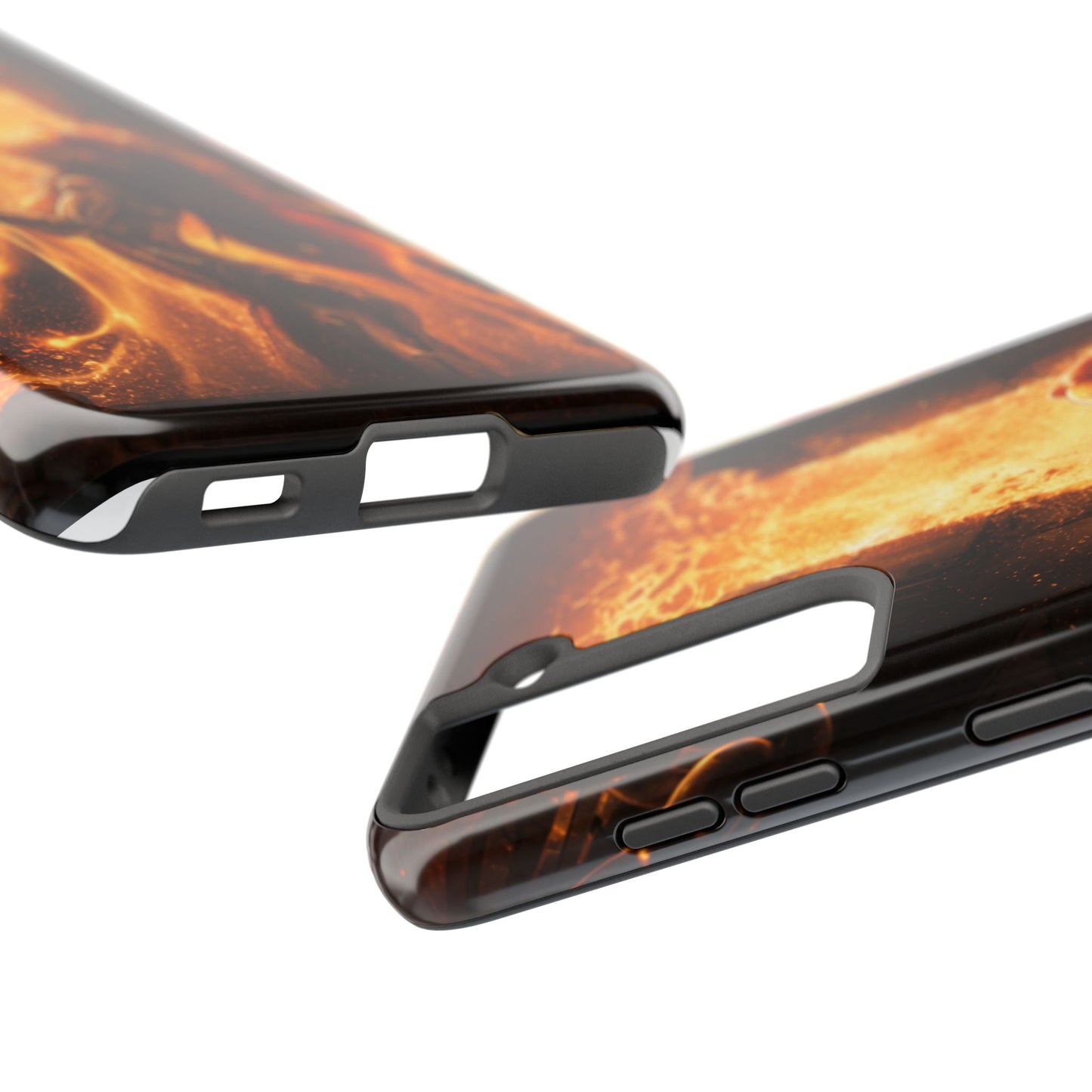 Fiery Phoenix Phone Case — Tough Protective iPhone Cover with Flame Warrior Art
