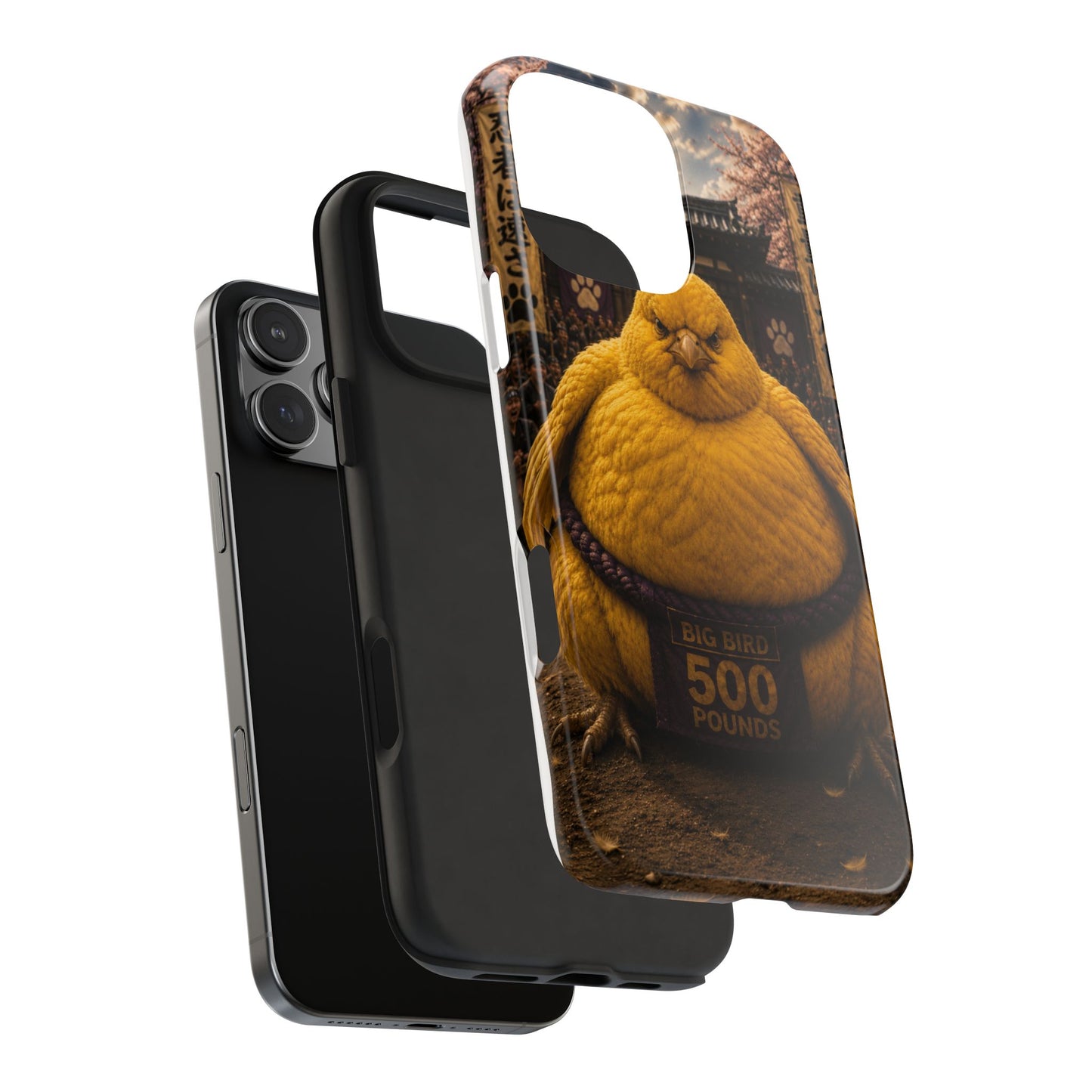 Big Bird Tough Phone Case - 500 Pounds Chubby Bird Protective Cover