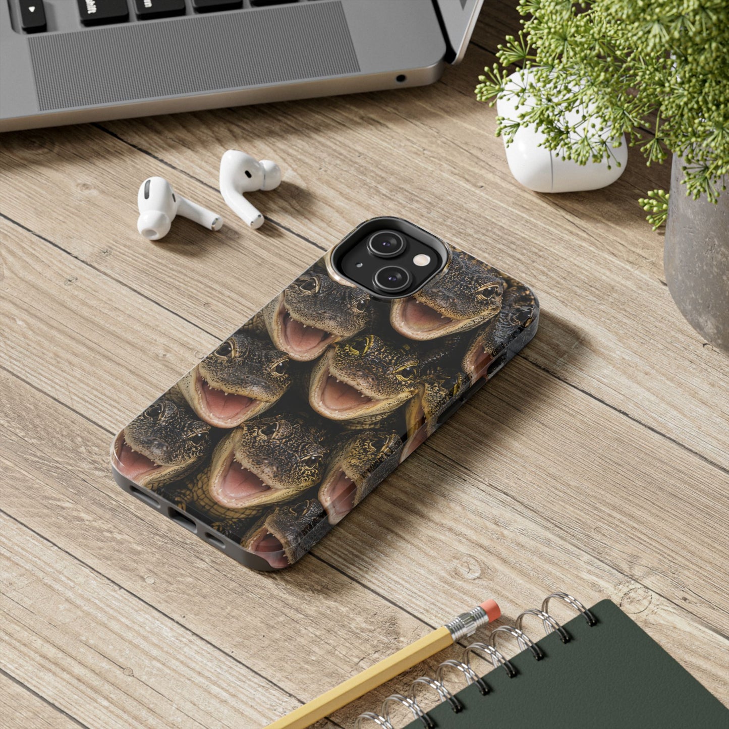 Alligator Smile Tough Phone Case — Funny Gator Print Protective Phone Cover