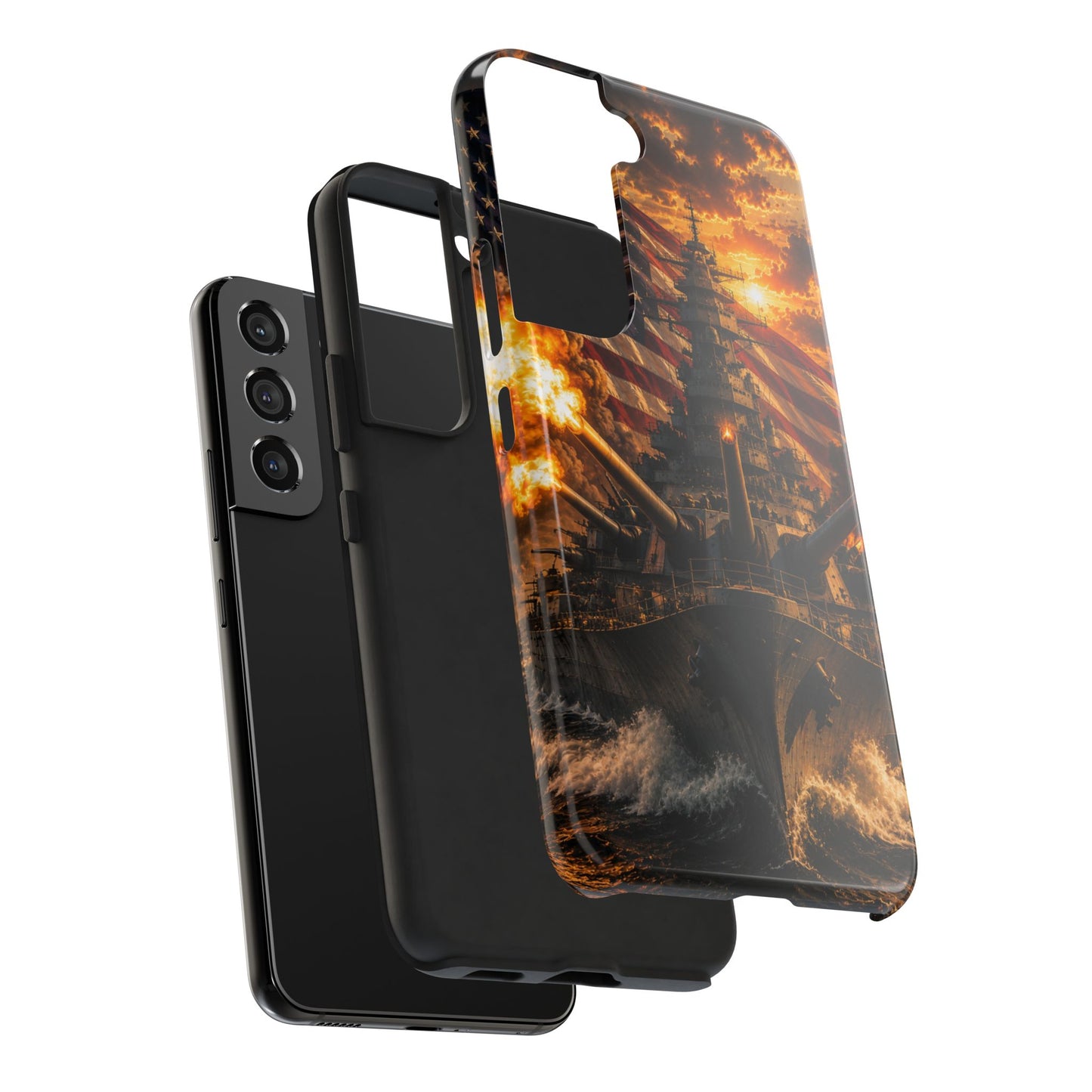 Battleship Flag Phone Case – Tough Patriotic Military iPhone Cover