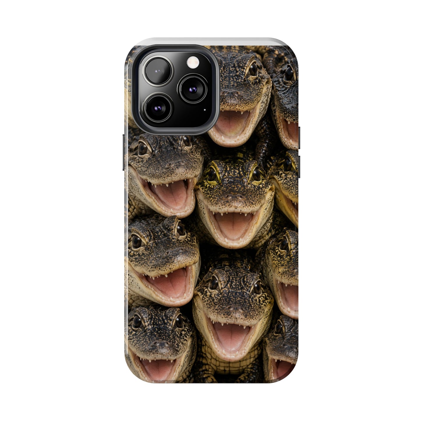 Alligator Smile Tough Phone Case — Funny Gator Print Protective Phone Cover