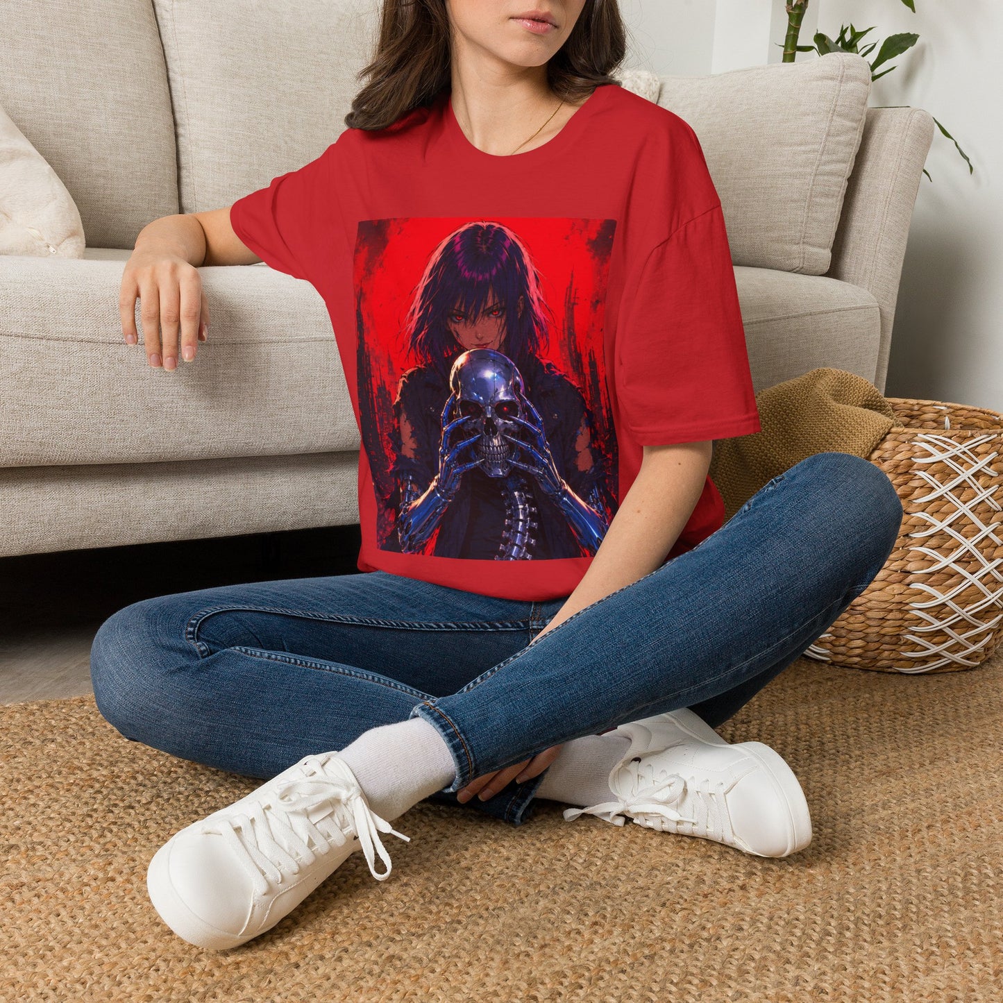 Metallic Souls Gothic Tee — Mystic Fortune Teller Anime Graphic T-Shirt