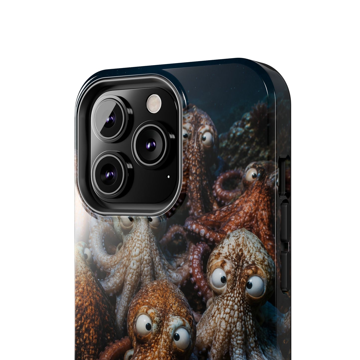 Octopus Cluster Tough Phone Case — Cute Underwater Sea Creature Protection