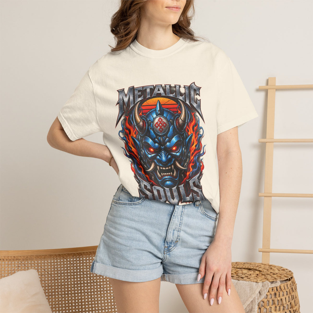 Metallic Souls Demon Skull T-Shirt