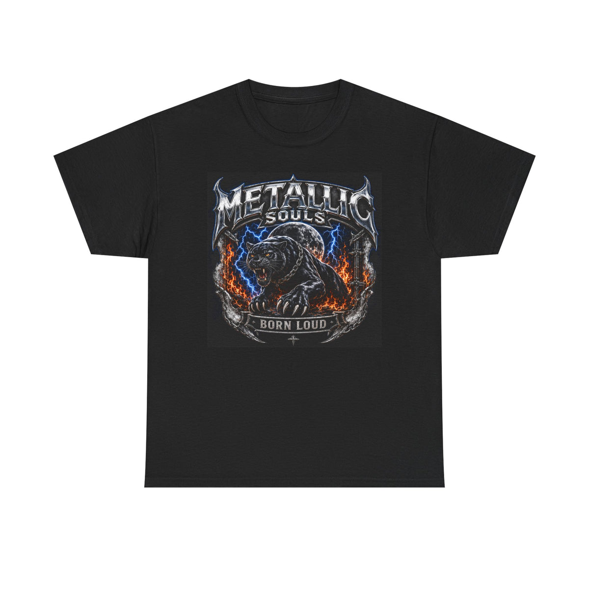 Metallic Souls "Born Loud" T-Shirt — Heavy Metal Band Tee