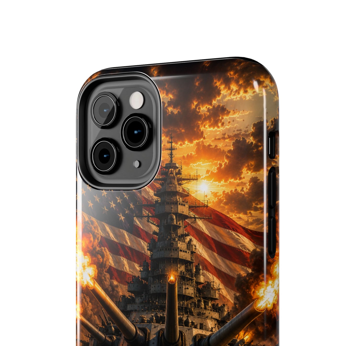 Battleship Flag Phone Case – Tough Patriotic Military iPhone Cover