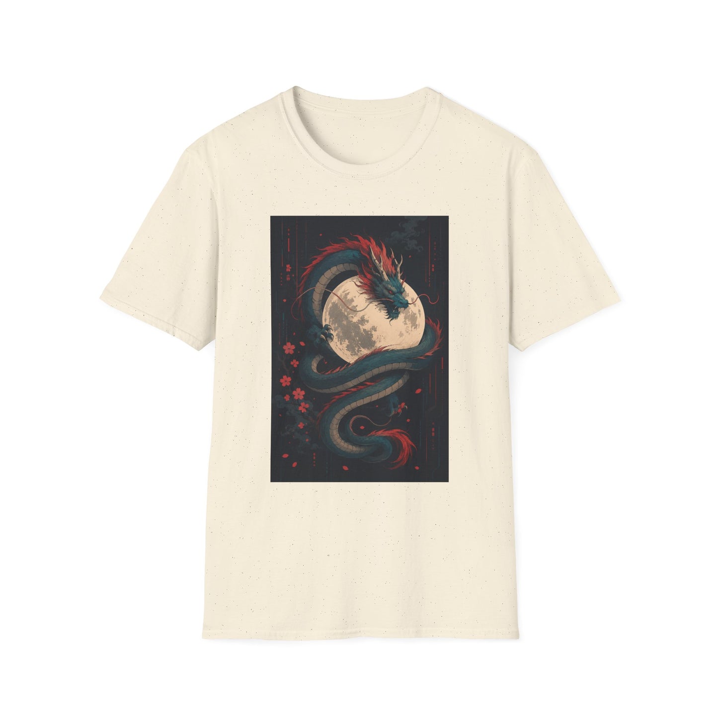 Dragon Moon T-Shirt — Mystical Japanese Serpent Design
