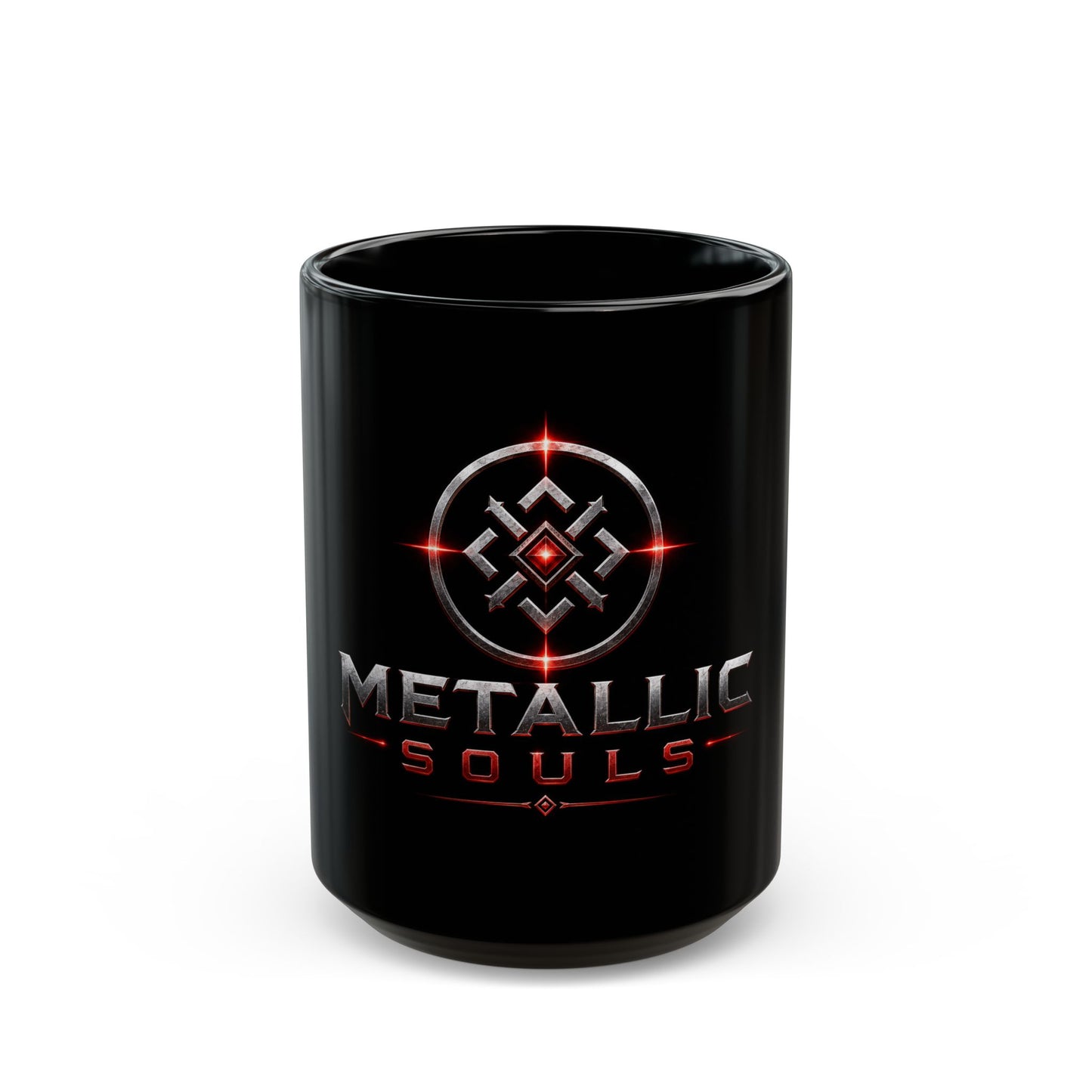 Metallic Souls Black Coffee Mug – Gamer Logo 11oz/15oz