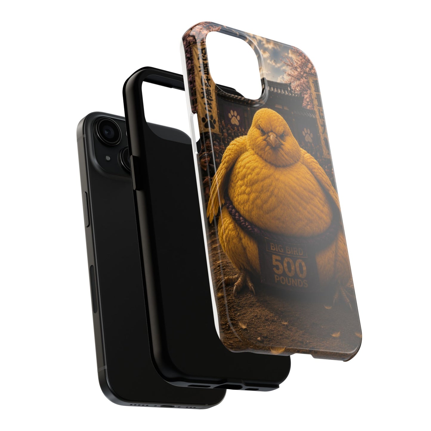 Big Bird Tough Phone Case - 500 Pounds Chubby Bird Protective Cover
