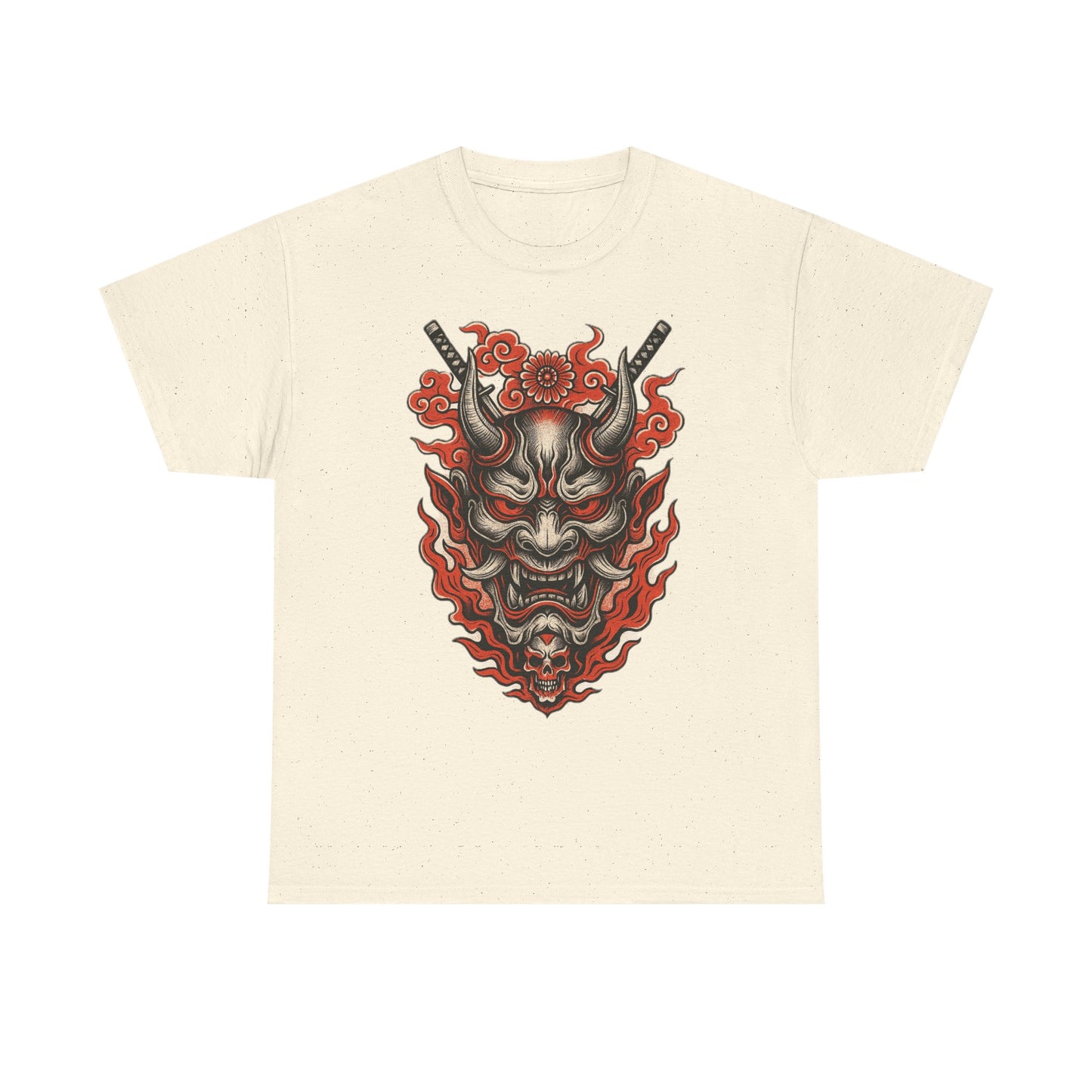 Hannya Demon Mask T-Shirt — Japanese Oni Noh Mask Art Tee