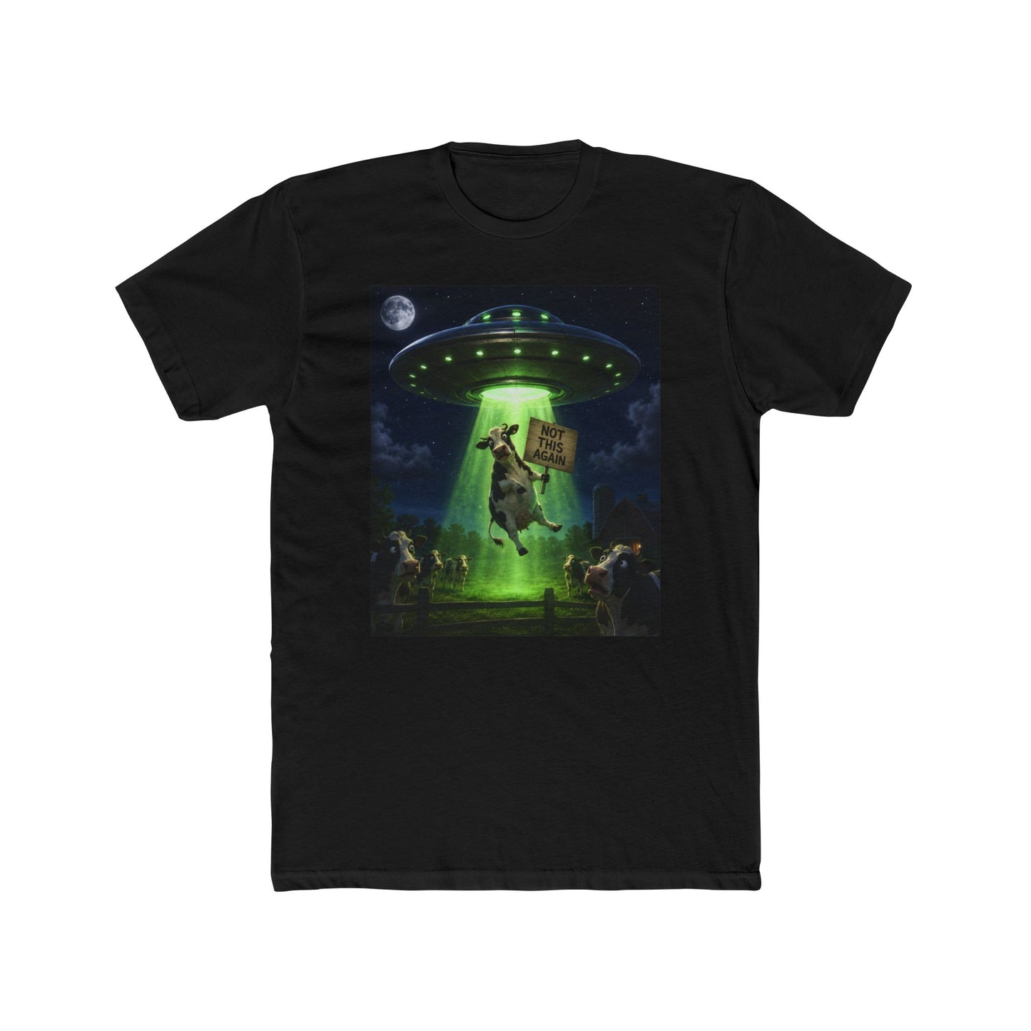 Alien Abduction Cow T-Shirt – "Take Me" Retro Sci‑Fi Tee