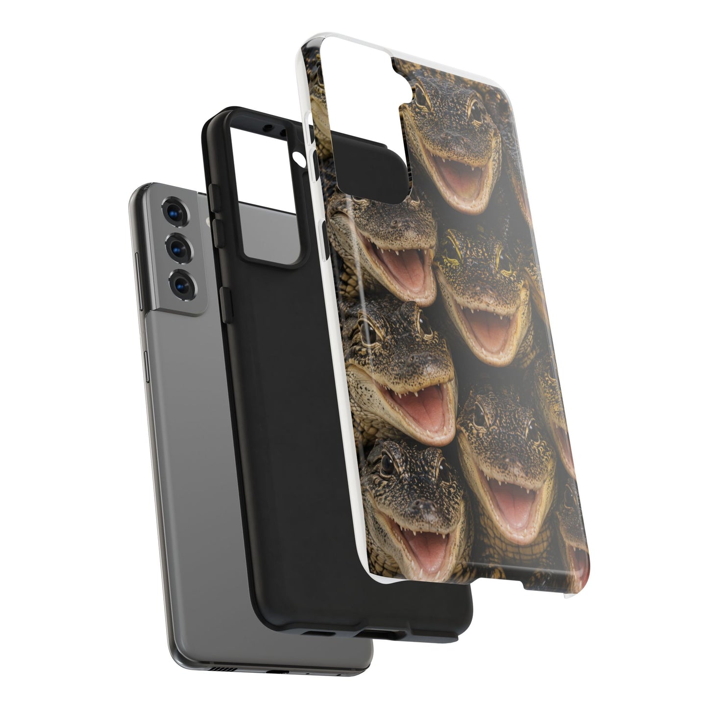 Alligator Smile Tough Phone Case — Funny Gator Print Protective Phone Cover