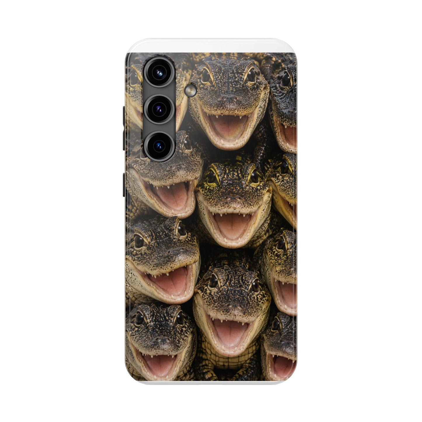 Alligator Smile Tough Phone Case — Funny Gator Print Protective Phone Cover