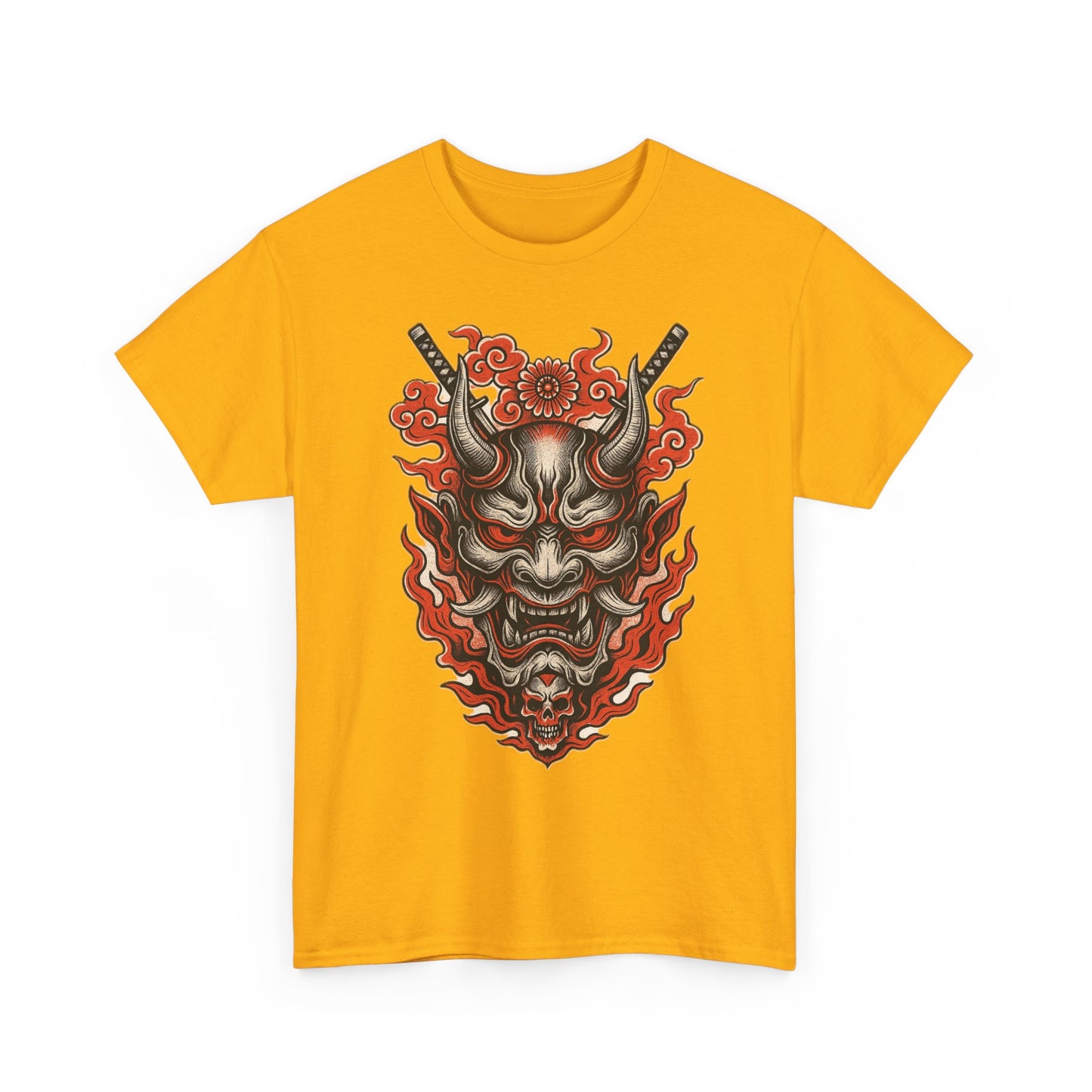 Hannya Demon Mask T-Shirt — Japanese Oni Noh Mask Art Tee