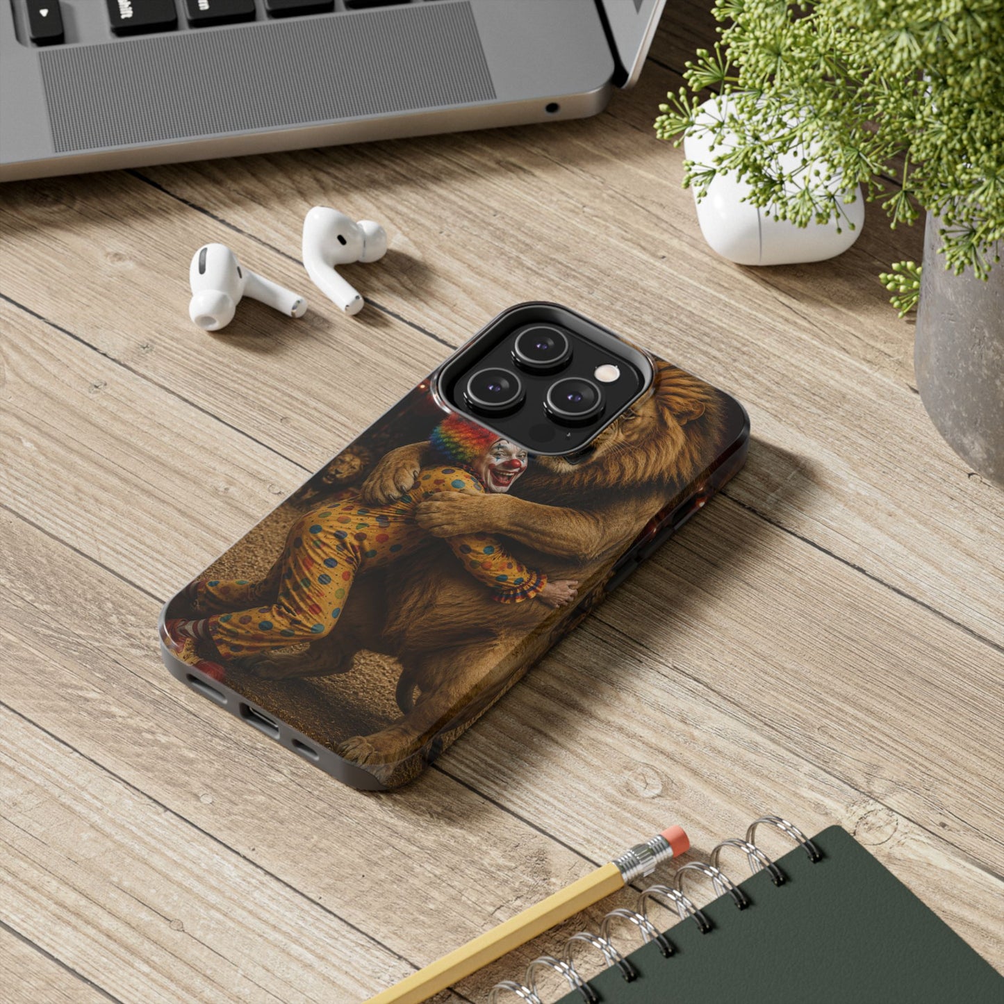 Phone Case — Lion Embrace Clown Tough Protective Case