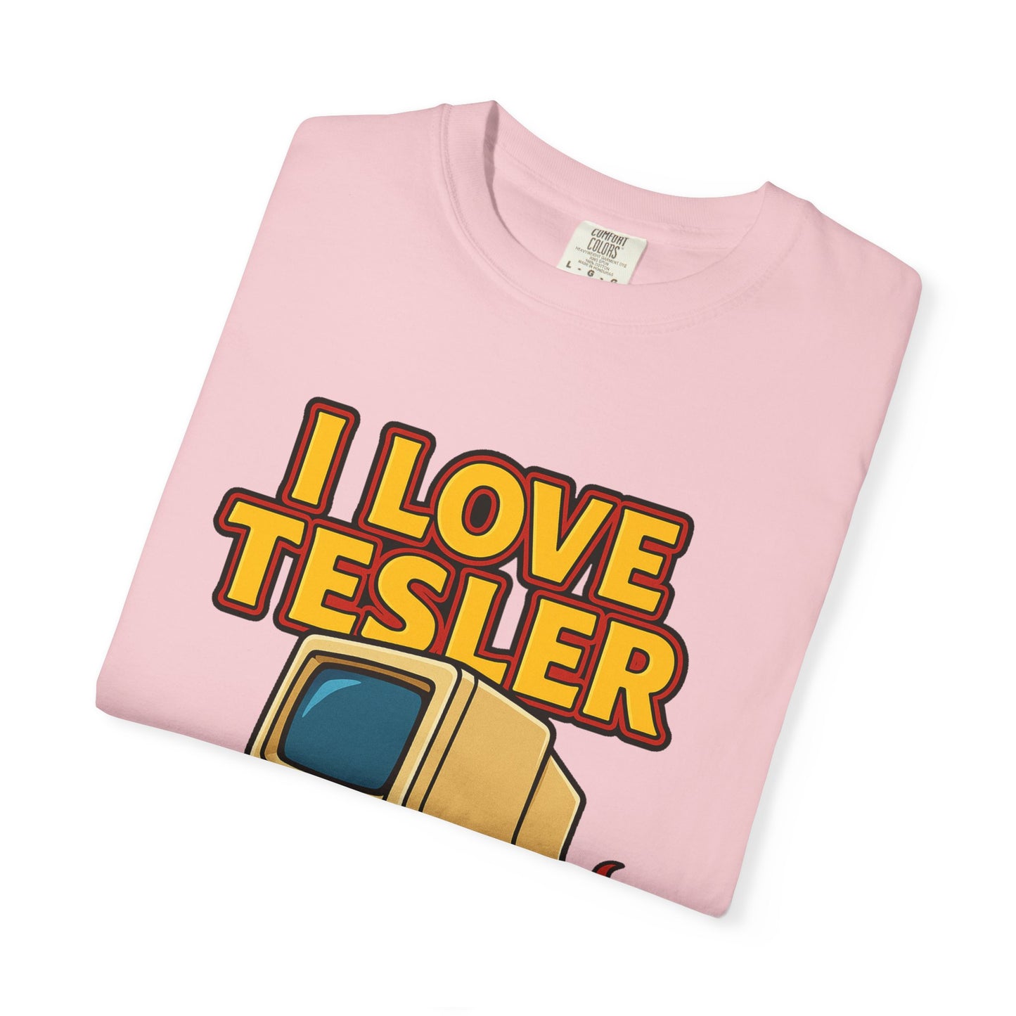 I Love Tesler Vintage Computer Tee — Retro Tech Graphic T-Shirt