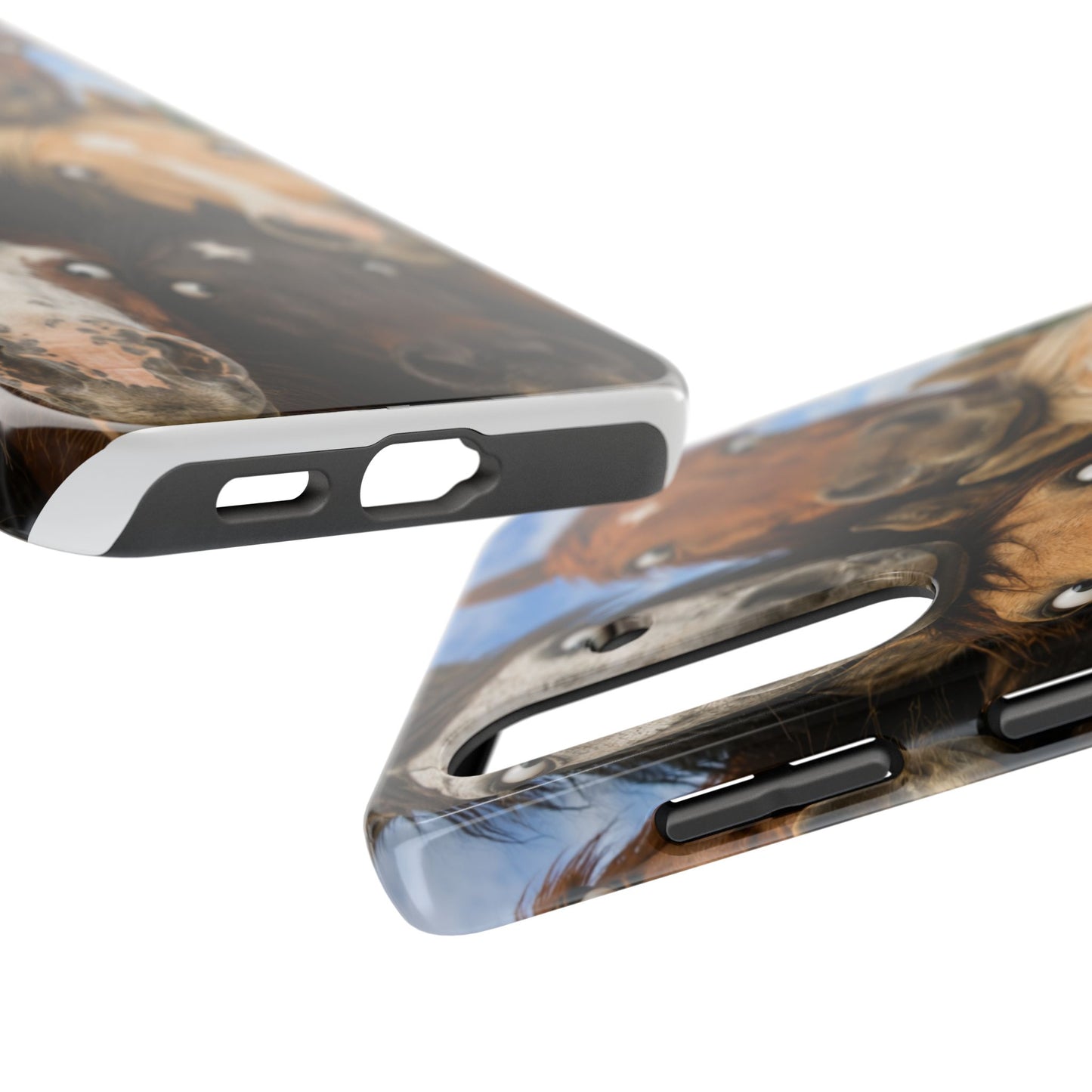 Horse Herd Phone Case — Funny Goofy Horses Tough Protective Cover