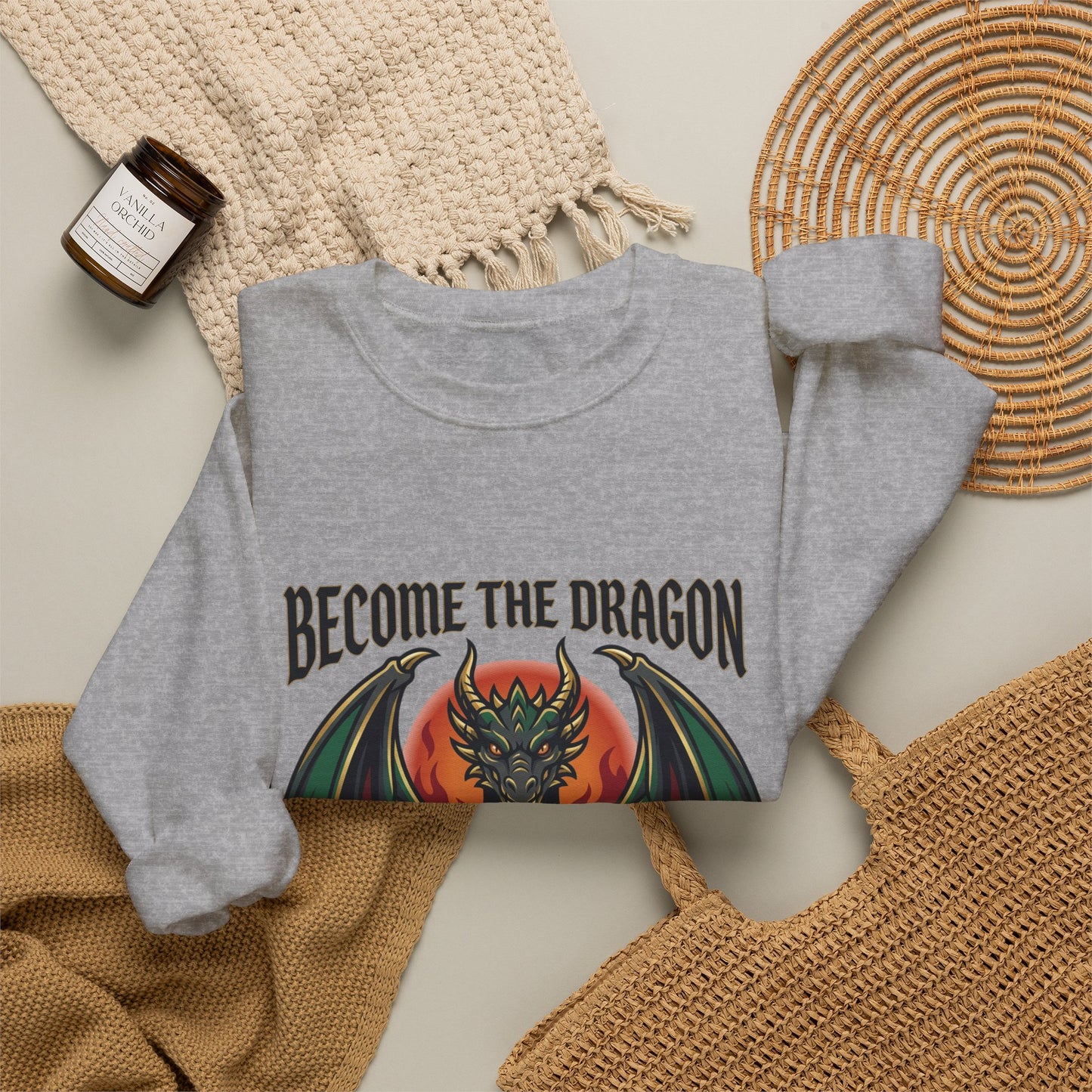 Become the Dragon Sweatshirt | dragon, fantasy art, tattoo style