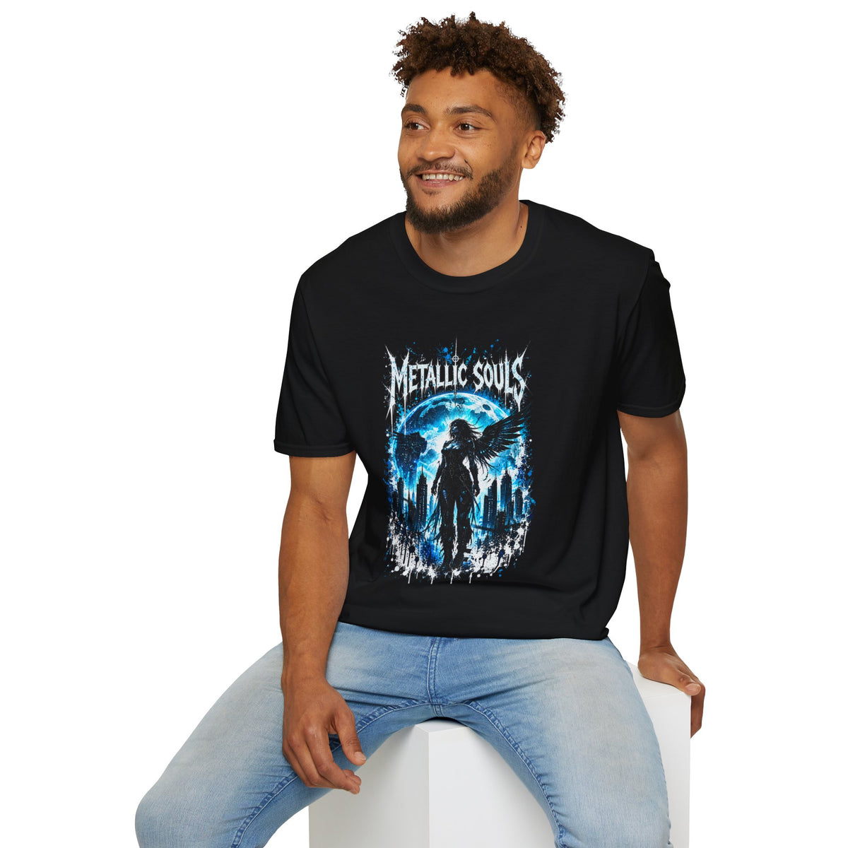 Mystical Blue Raven Forest T-Shirt