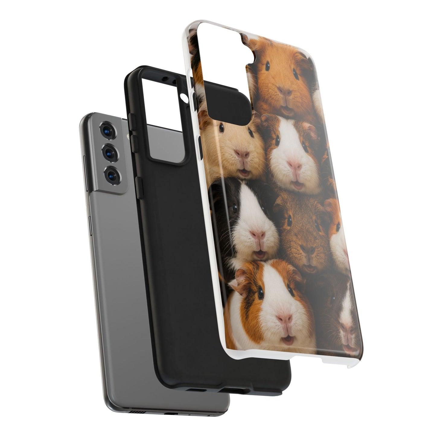 Guinea Pig Collage Tough Phone Case — Cute Small Pet Protective Phone Cover