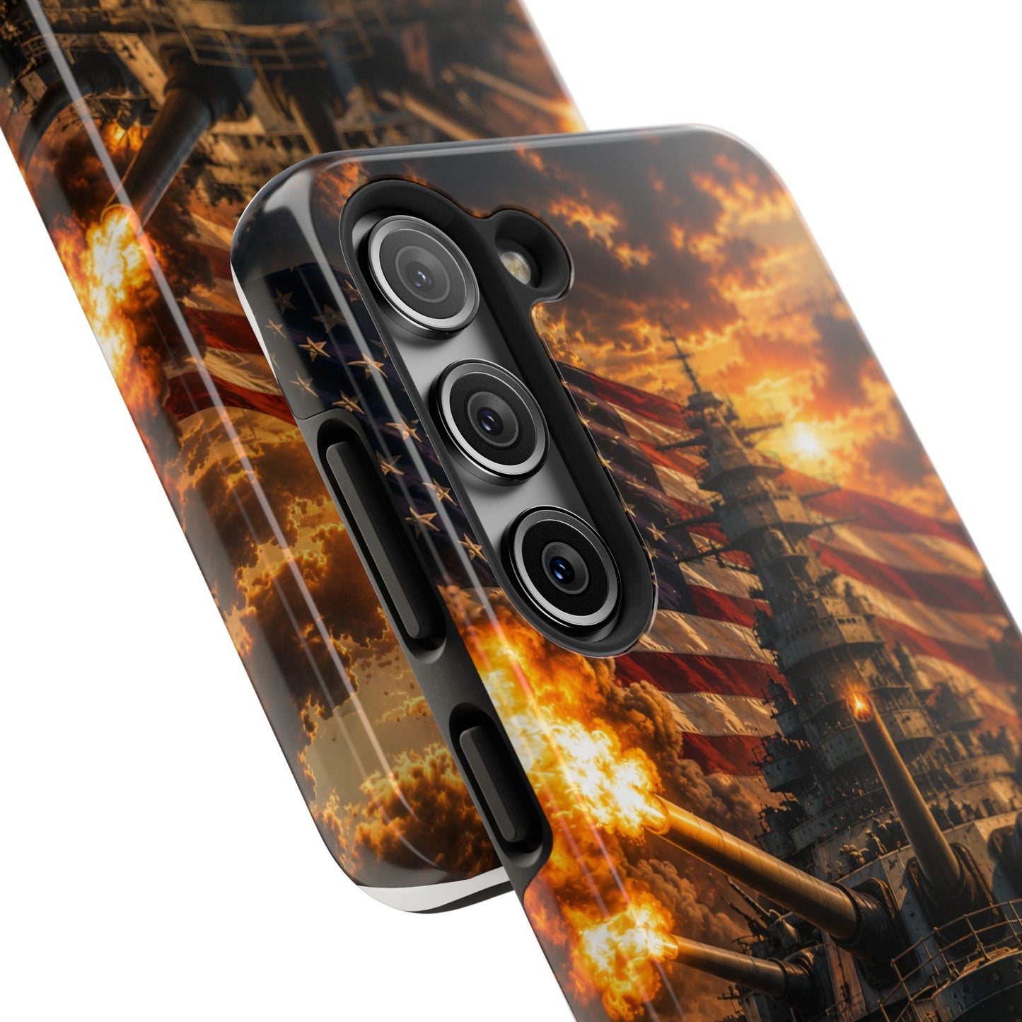 Battleship Flag Phone Case – Tough Patriotic Military iPhone Cover