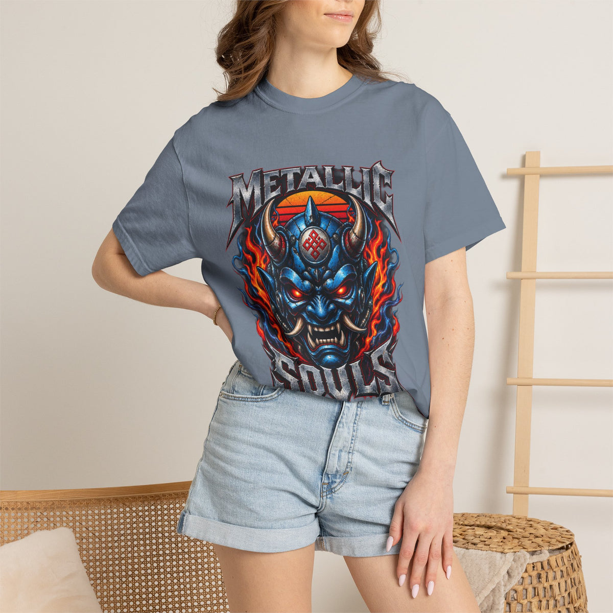 Metallic Souls Demon Skull T-Shirt