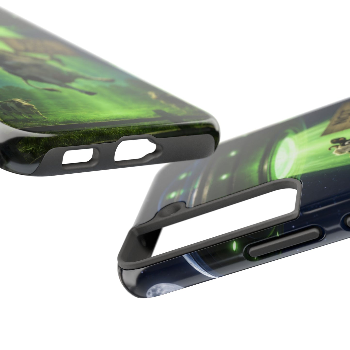 Phone Case — Funny Alien Abduction Cow Design ("Not This Again")