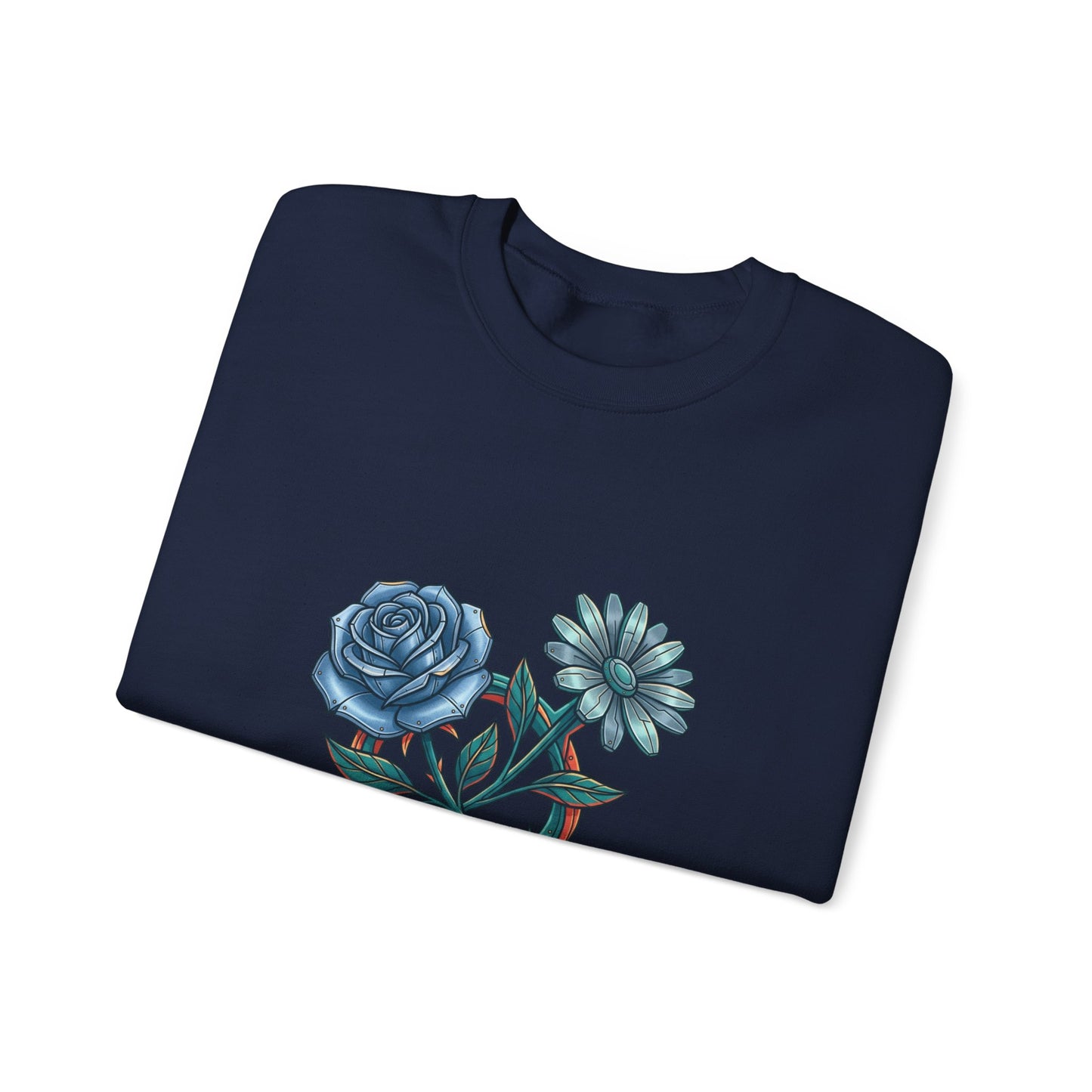 Birth Flower Crewneck Sweatshirt | Botanical Watercolor, Personalized Name