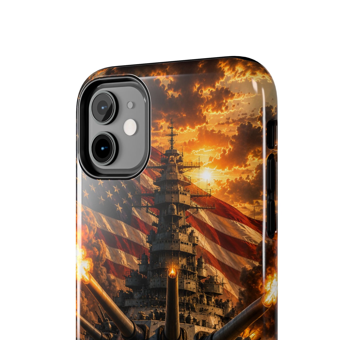 Battleship Flag Phone Case – Tough Patriotic Military iPhone Cover
