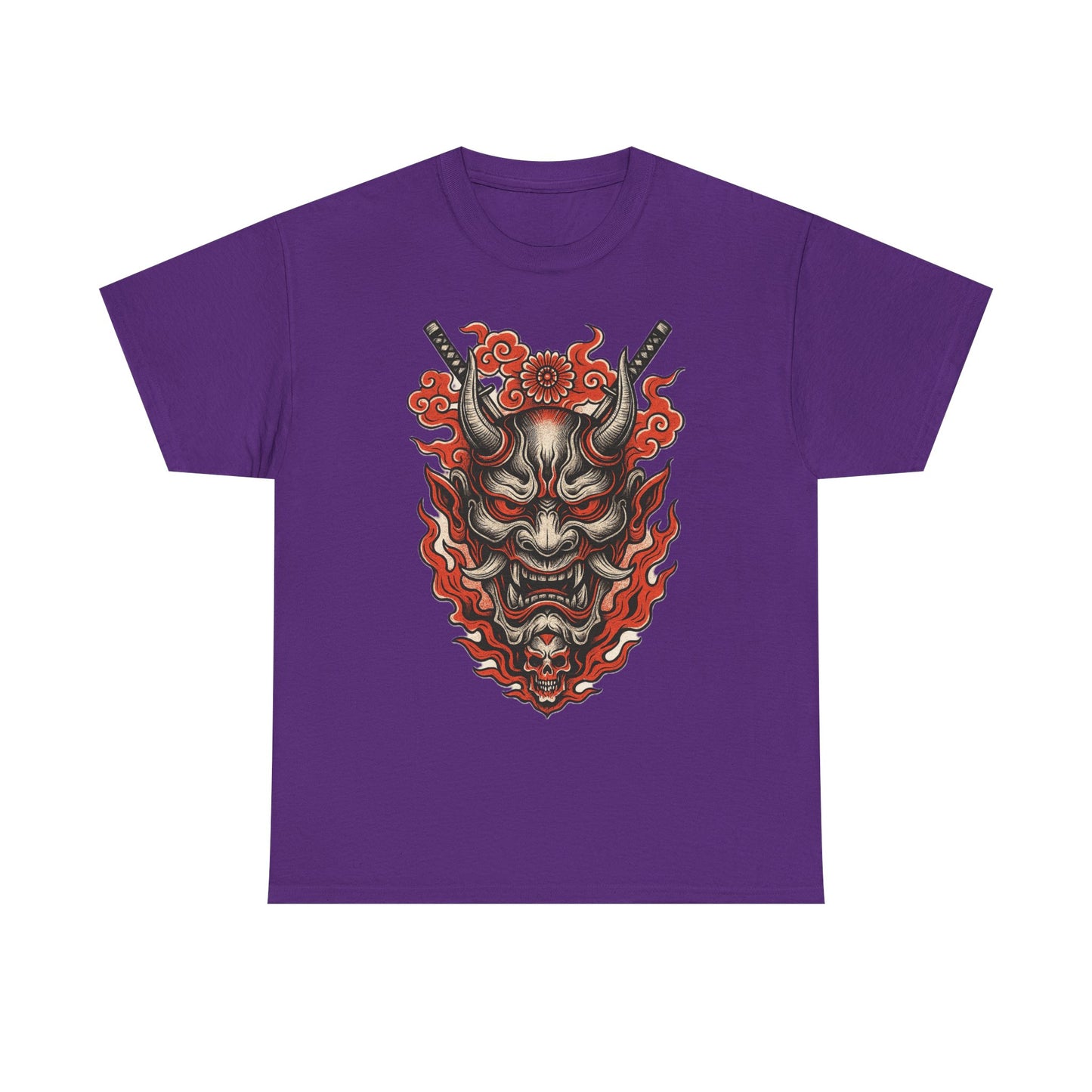 Hannya Demon Mask T-Shirt — Japanese Oni Noh Mask Art Tee