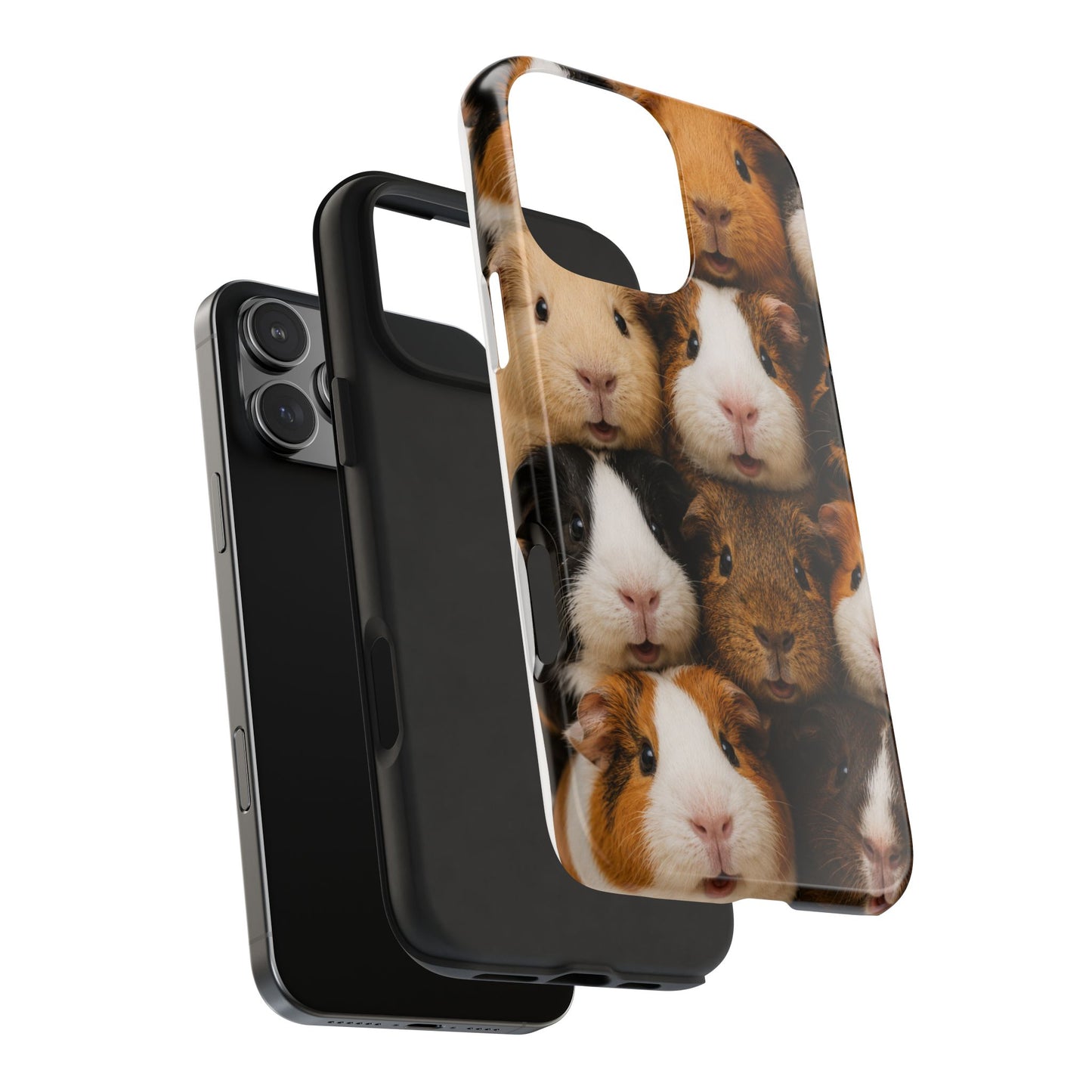 Guinea Pig Collage Tough Phone Case — Cute Small Pet Protective Phone Cover