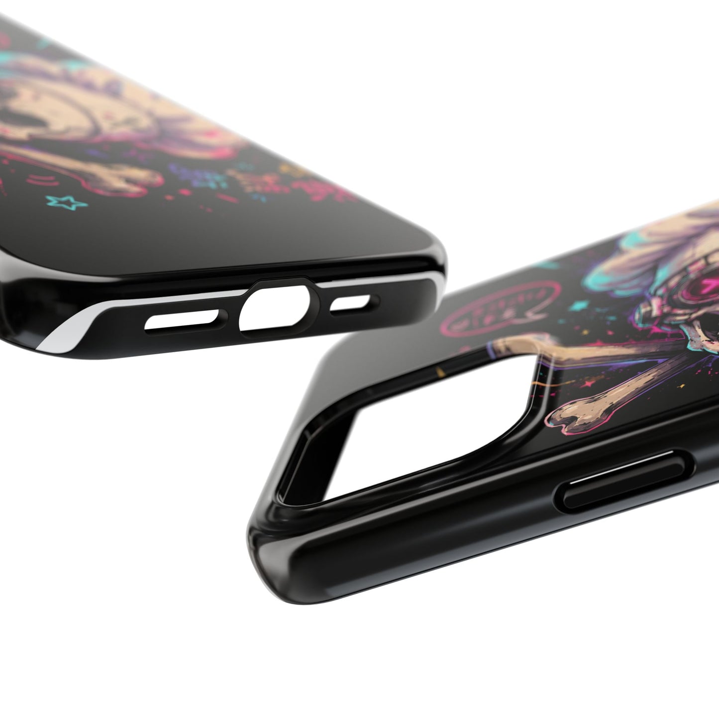 Skull & Crossbones Tough Phone Case — Neon Kawaii Punk Protection